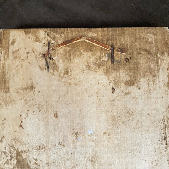 Vintage Hand Carved Pyrography Wooden Folk Art Gnome Plaque 8”x5” - Picture 7 of 9